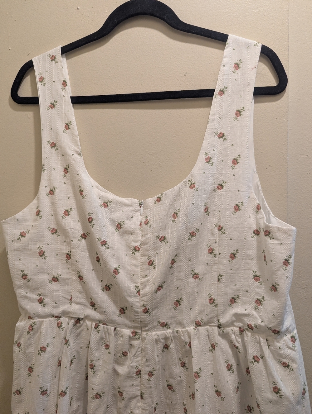 Princess Polly Samana Mini Dress White Curve Square Neck Cotton Floral- 14 - Picture 9 of 15